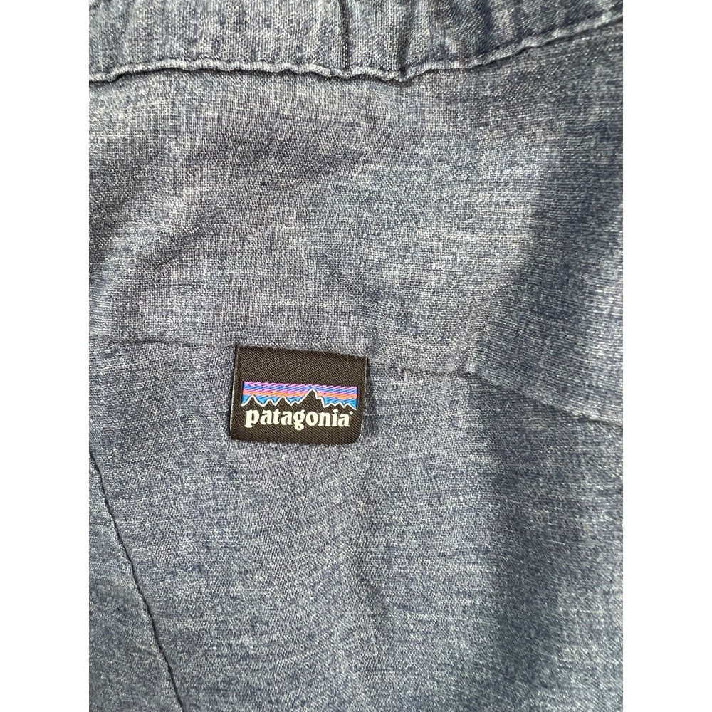 Patagonia Womens Hampi Rock Pants Sz Small Blue Hemp Blend Jogger Pull On - Picture 6 of 10